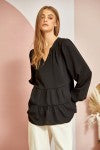 Tiered Woven Blouse