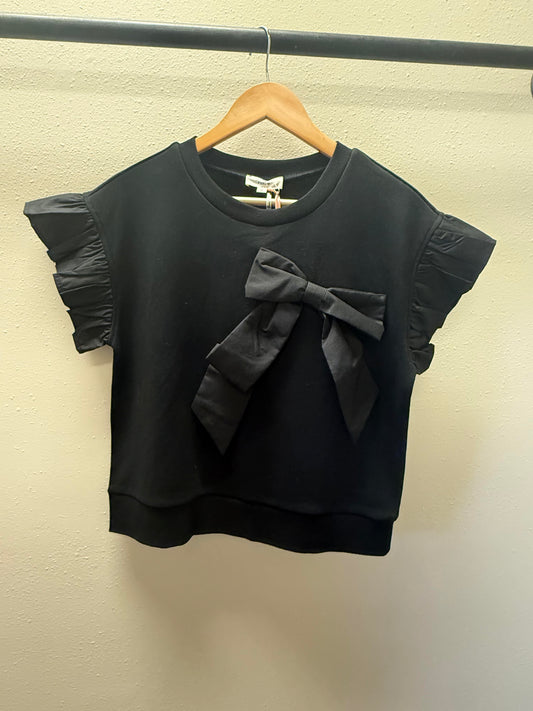 Short Sleeve Bow Shirt