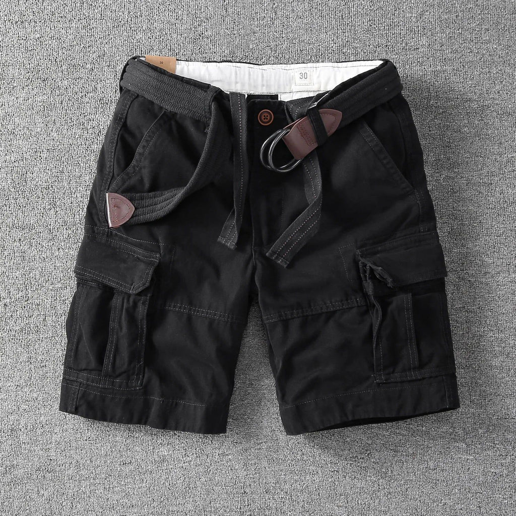 Dexter | Men's Cargo Shorts Web Belt Flap Pockets – Weekend Outings