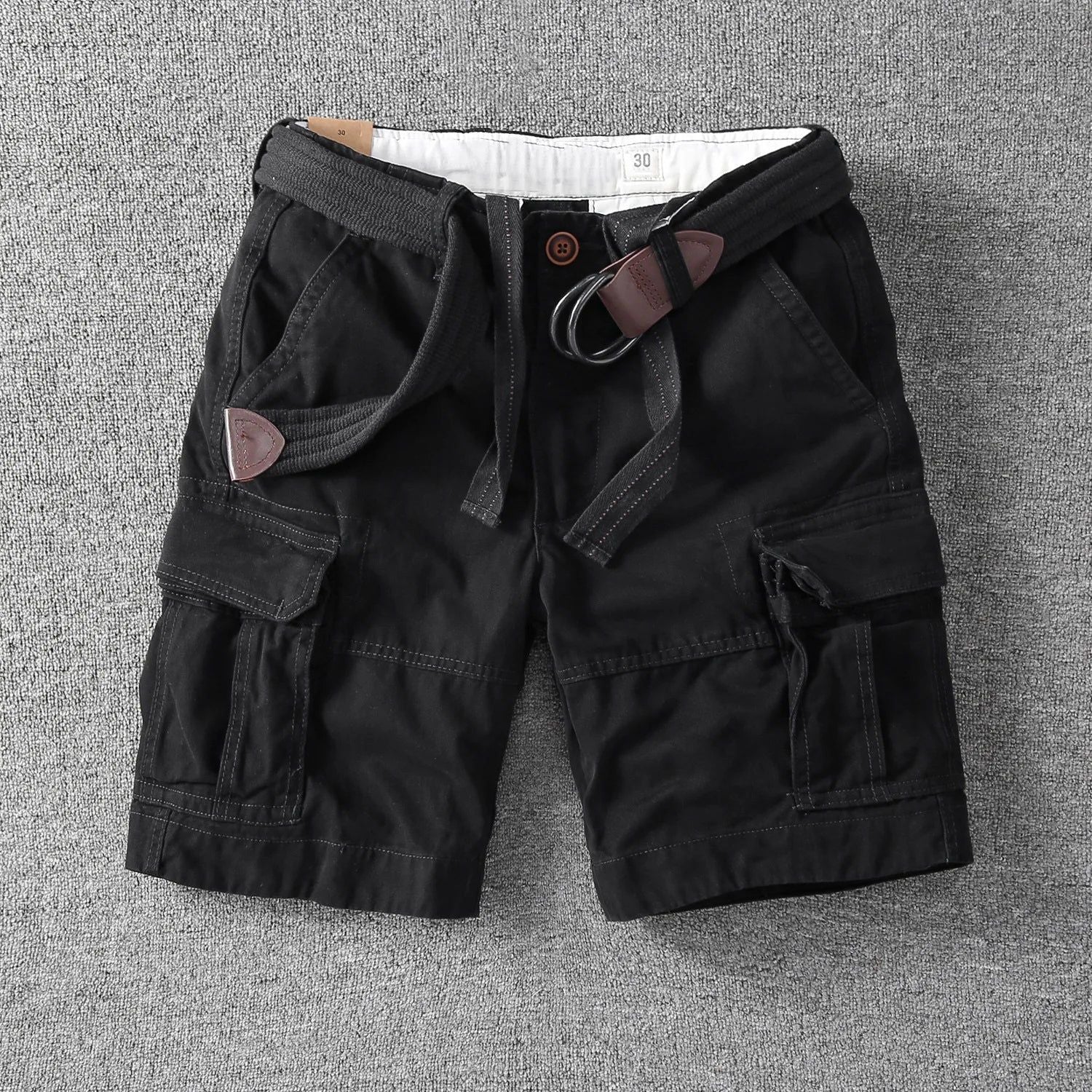 Dexter | Men's Cargo Shorts Web Belt Flap Pockets – Weekend Outings
