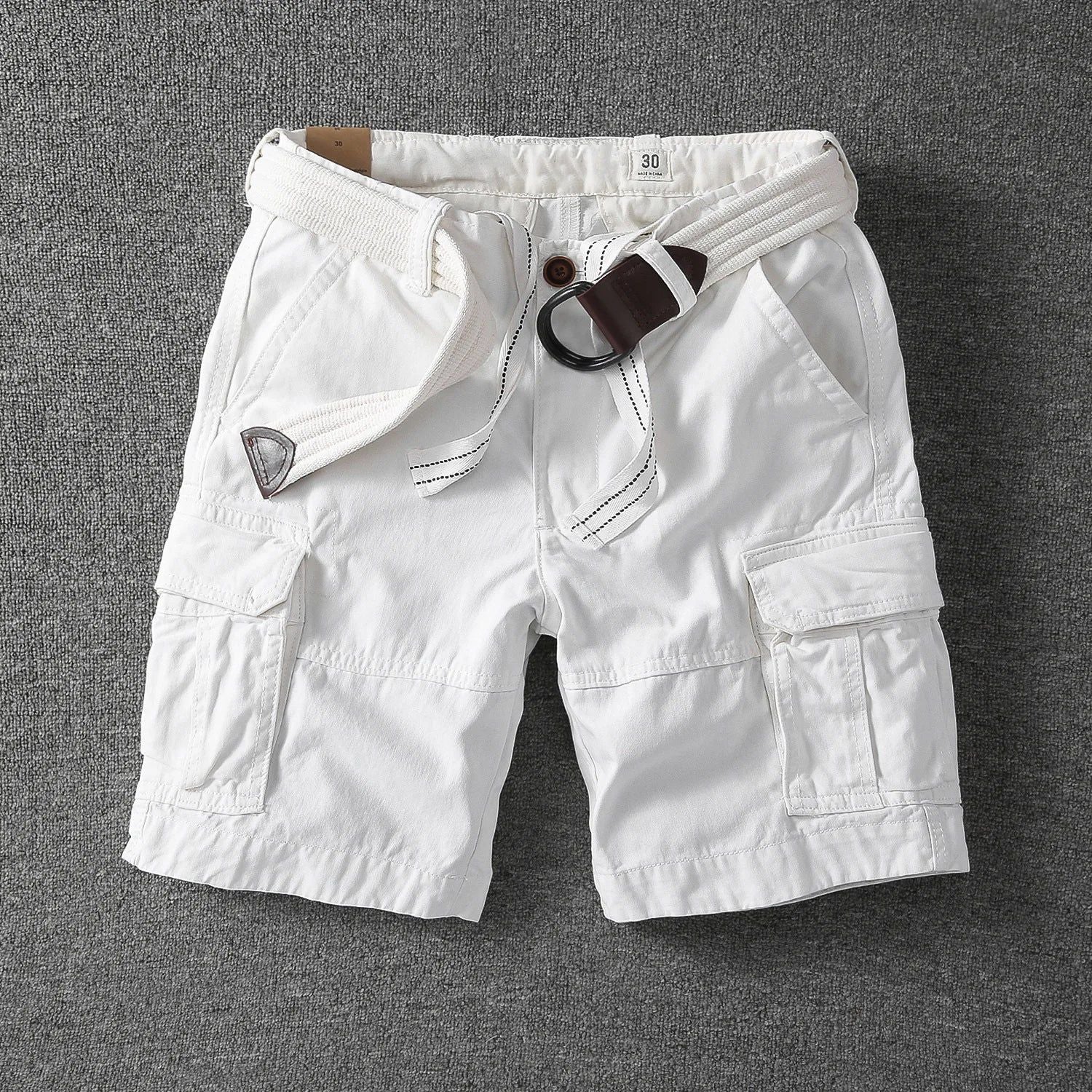 Dexter | Men's Cargo Shorts Web Belt Flap Pockets – Weekend Outings