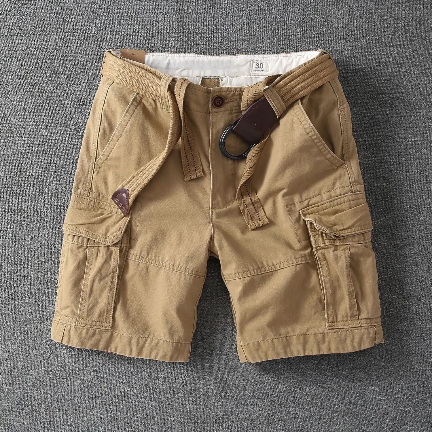 Dexter | Men's Cargo Shorts Web Belt Flap Pockets – Weekend Outings