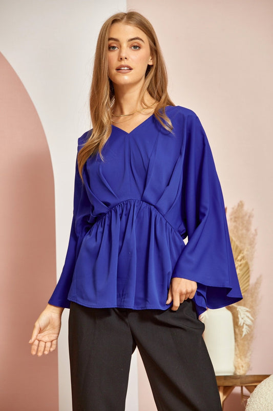 Poncho Sleeve Chic Top